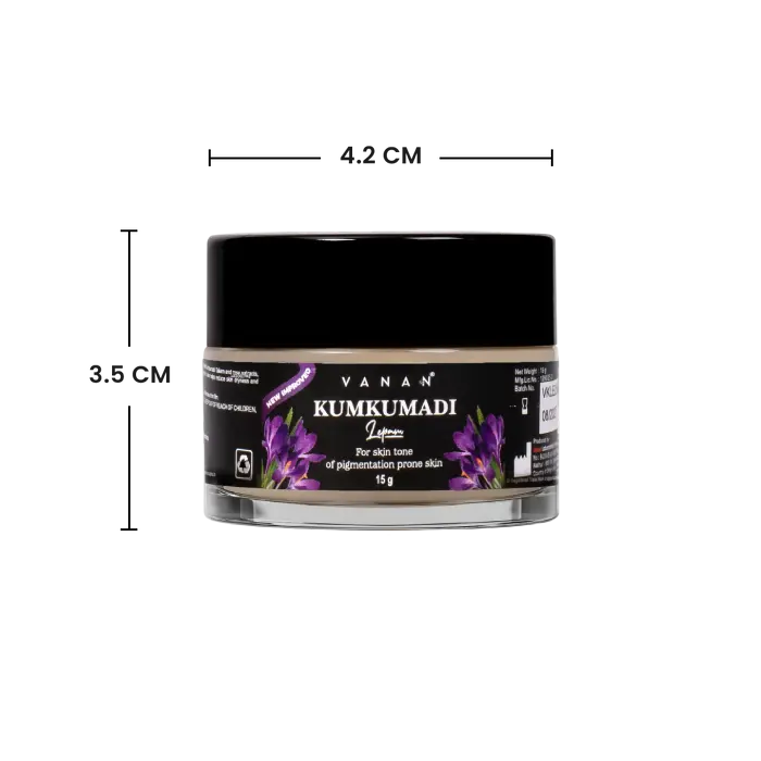 Vanan Kumkumadi Lepam -15g | Ayurvedic Brightening Cream for Pigmentation & Dark Spots