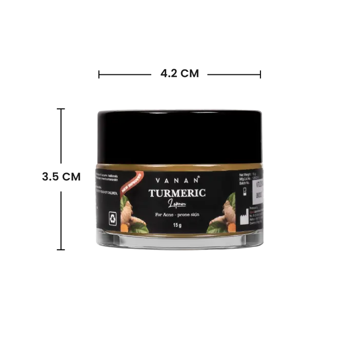 Vanan Turmeric Lepam - 15g | Ayurvedic Turmeric Face Cream for Radiant-Looking Skin