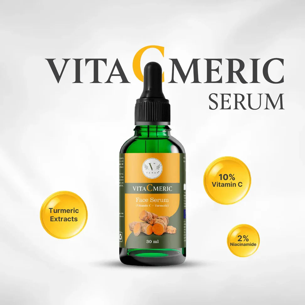 VitaCmeric Face Serum 30ml | Vitamin C & Niacinamide Brightening Serum