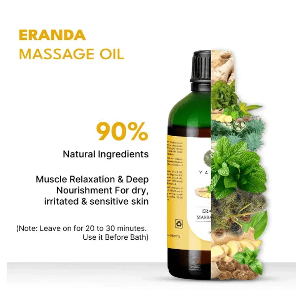 Eranda Massage Oil | Ayurvedic Body Massage Oil with Castor Oil