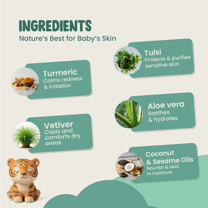 Green Cuddle Baby Rash Cream | Gentle Care for Delicate Skin -100g