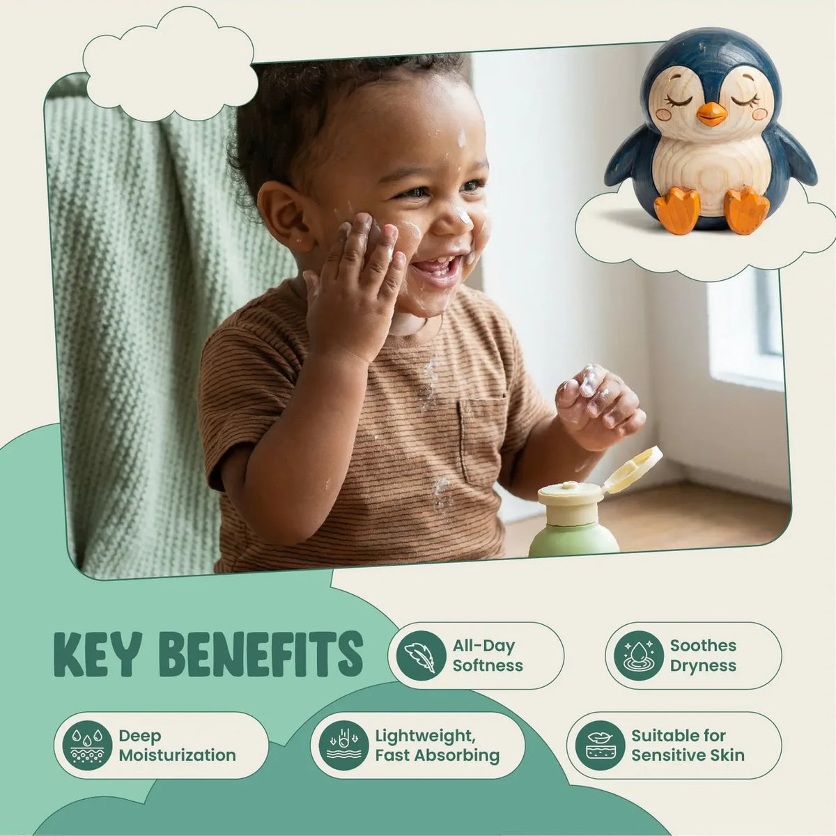 Vanan Baby Skin Care Duo | Gentle Baby Wash & Hydrating Baby Lotion