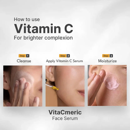 VitaCmeric Face Serum 30ml | Vitamin C & Niacinamide Brightening Serum