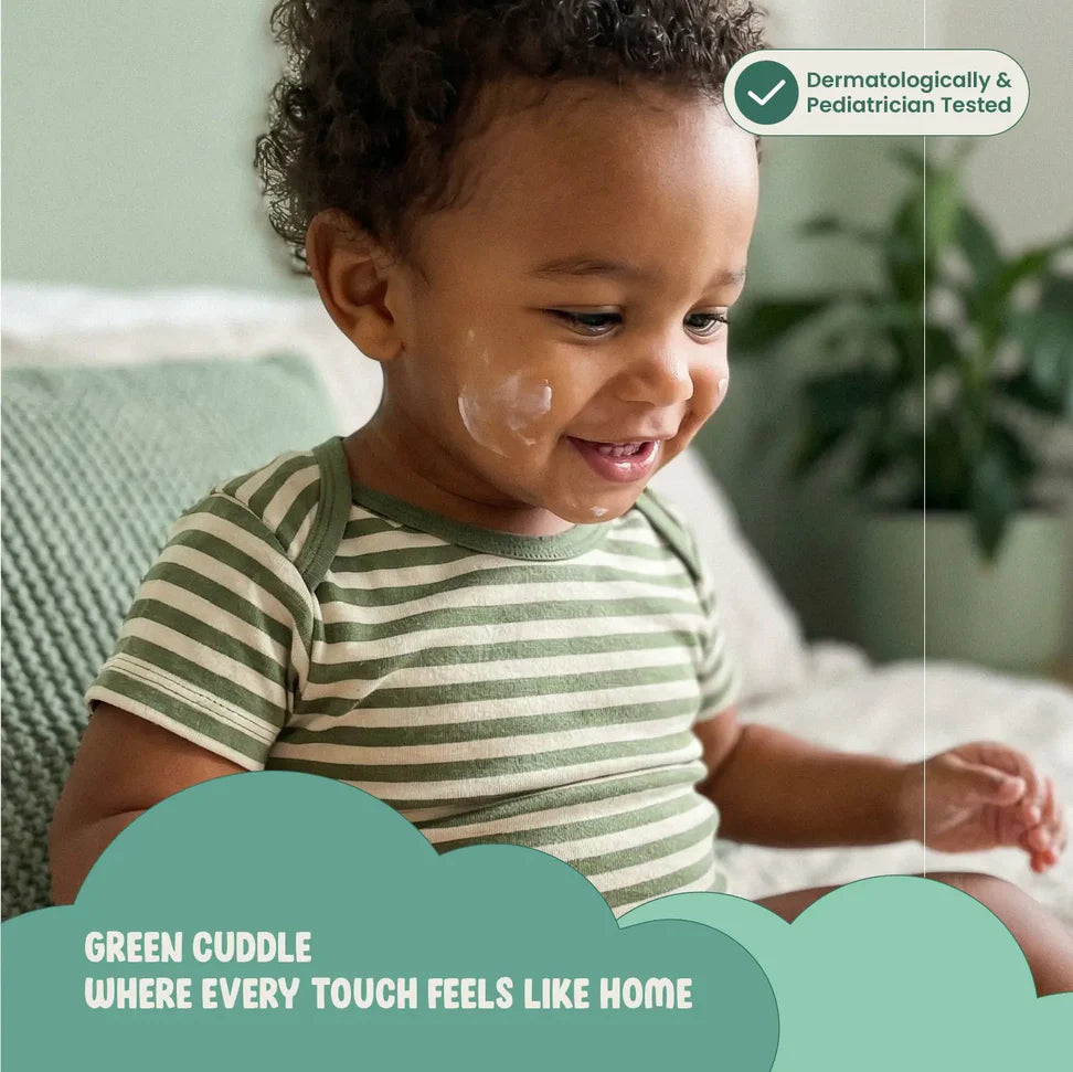 Green Cuddle Baby Rash Cream | Gentle Care for Delicate Skin -100g