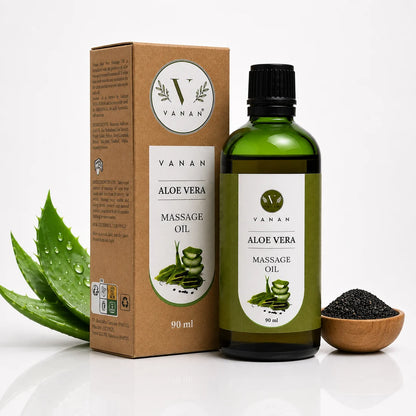 Aloe Vera Massage Oil | Natural Body Oil for Soothing Massage