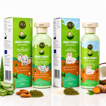 Vanan Baby Care Combo | Infant Body Wash & Coconut Massage Oil