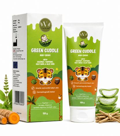 Green Cuddle Baby Rash Cream | Gentle Care for Delicate Skin -100g