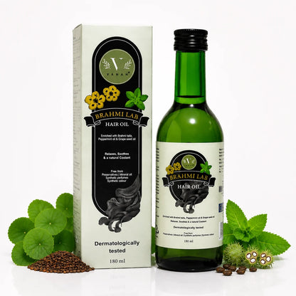 Brahmi Lab Hair Oil | Nourishing Hair Oil for Dry Hair & Scalp -180ml
