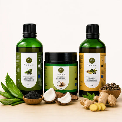 Abhyanga Bundle | Ayurvedic Massage Oils for Relaxing Body Massage