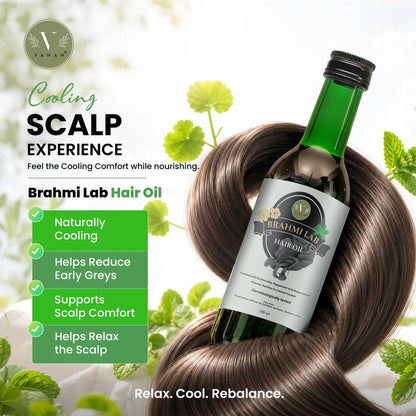 Brahmi Lab Hair Oil | Nourishing Hair Oil for Dry Hair & Scalp -180ml