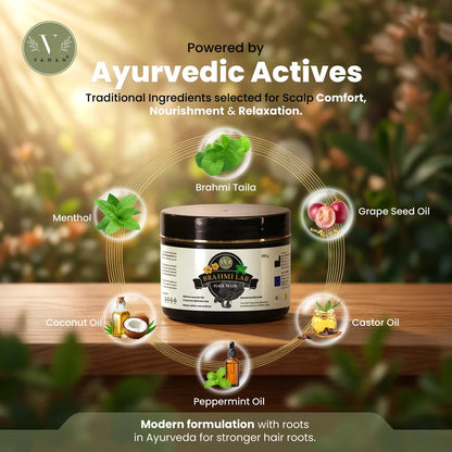 Vanan Brahmi Lab Hair Mask | Ayurvedic Hair Mask for Dry & Damaged Hair - 100g