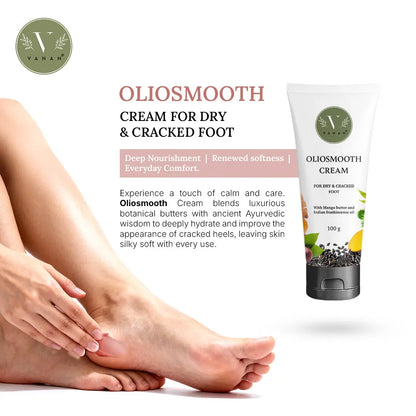 Vanan Oliosmooth Foot Cream | Cracked Heel Repair Cream for Dry Feet -100g