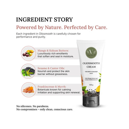 Vanan Oliosmooth Foot Cream | Cracked Heel Repair Cream for Dry Feet -100g