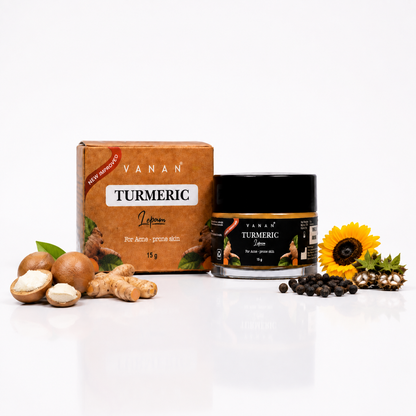 Vanan Turmeric Lepam - 15g | Ayurvedic Turmeric Face Cream for Radiant-Looking Skin