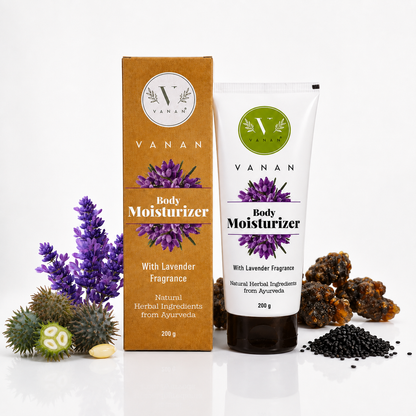 Vanan Lavender Moisturiser 200g | Body Moisturiser for Dry & Sensitive Skin
